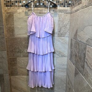 Lulu's Lavender Strapless Dress